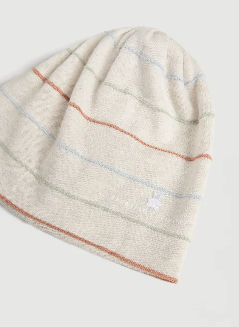 Шапка с раиран десен Brunello Cucinelli Kids — снимка 2