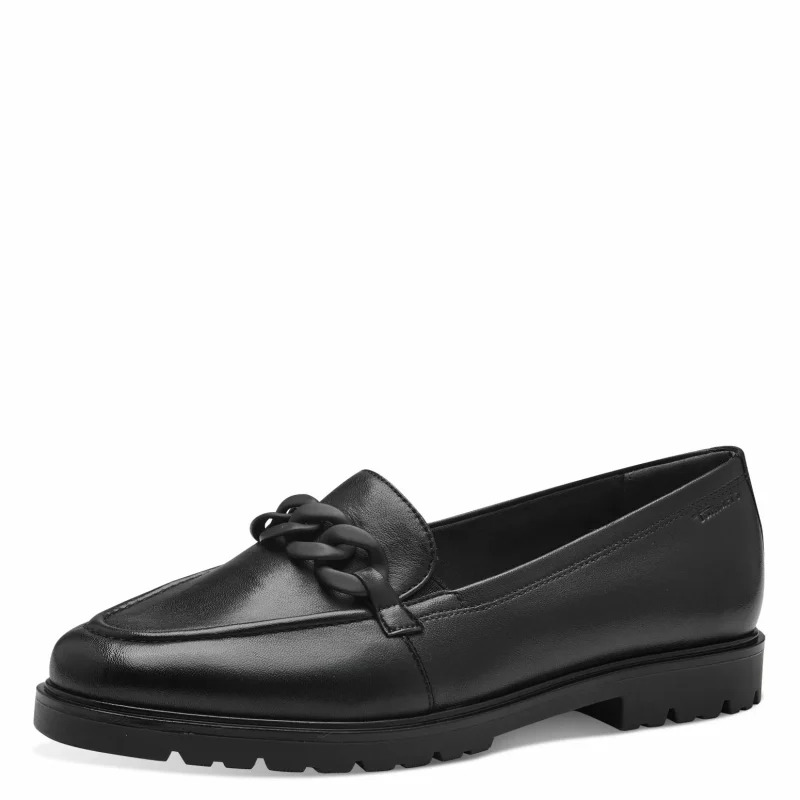 Дамски Лоуфър TAMARIS – 1-24201-41-003 BLACK LEATHER — снимка 3