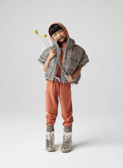 Пухен елек с вълна Brunello Cucinelli Kids — снимка 4