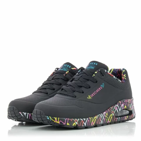 Дамски Сникърс SKECHERS – 155506 BBK UNO – LOVING LOVE — снимка 3