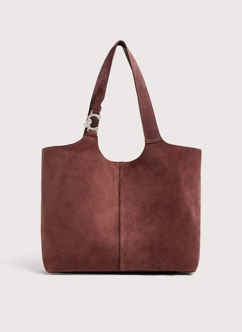 Велурена чанта Coccinelle C-Easy Large — снимка 6