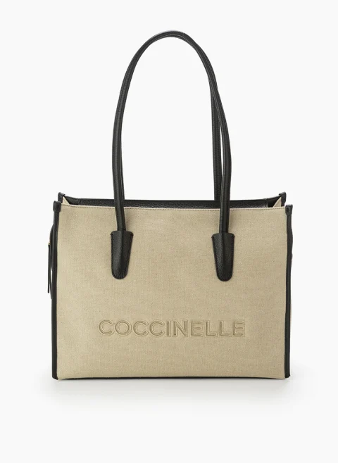 Чанта Coccinelle Myrtha26 Natural Noir