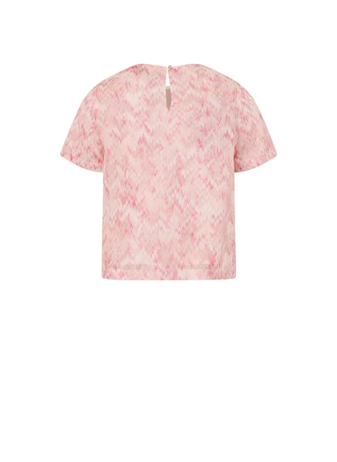 Тишърт с принт 'Zig-Zag' Missoni Kids — снимка 2