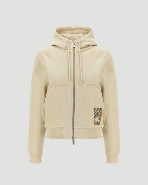 Patch Zip-Up Hoodie