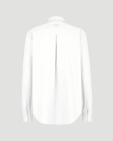 White Cotton Shirt — снимка 2
