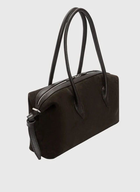 Велурена чанта 'Brioche Duffle' Yuzefi — снимка 2
