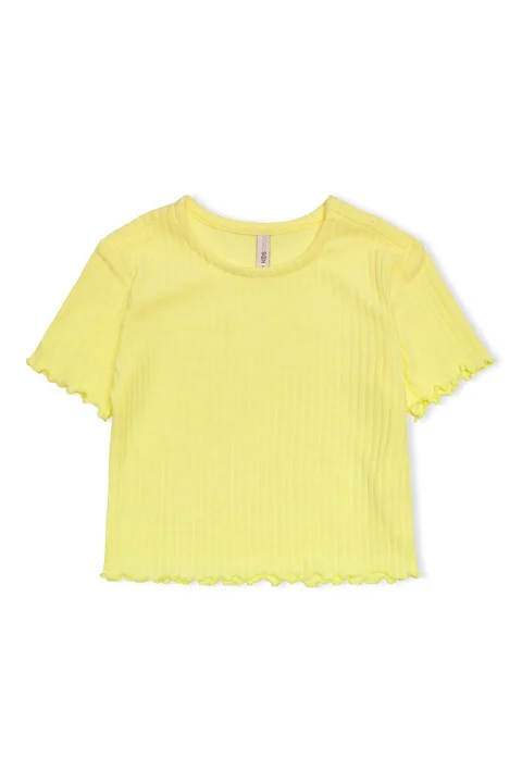 Детски Top Kmgnella S/S O-Neck Top Jrs 15258963 12-0711 tcx lemon meringue