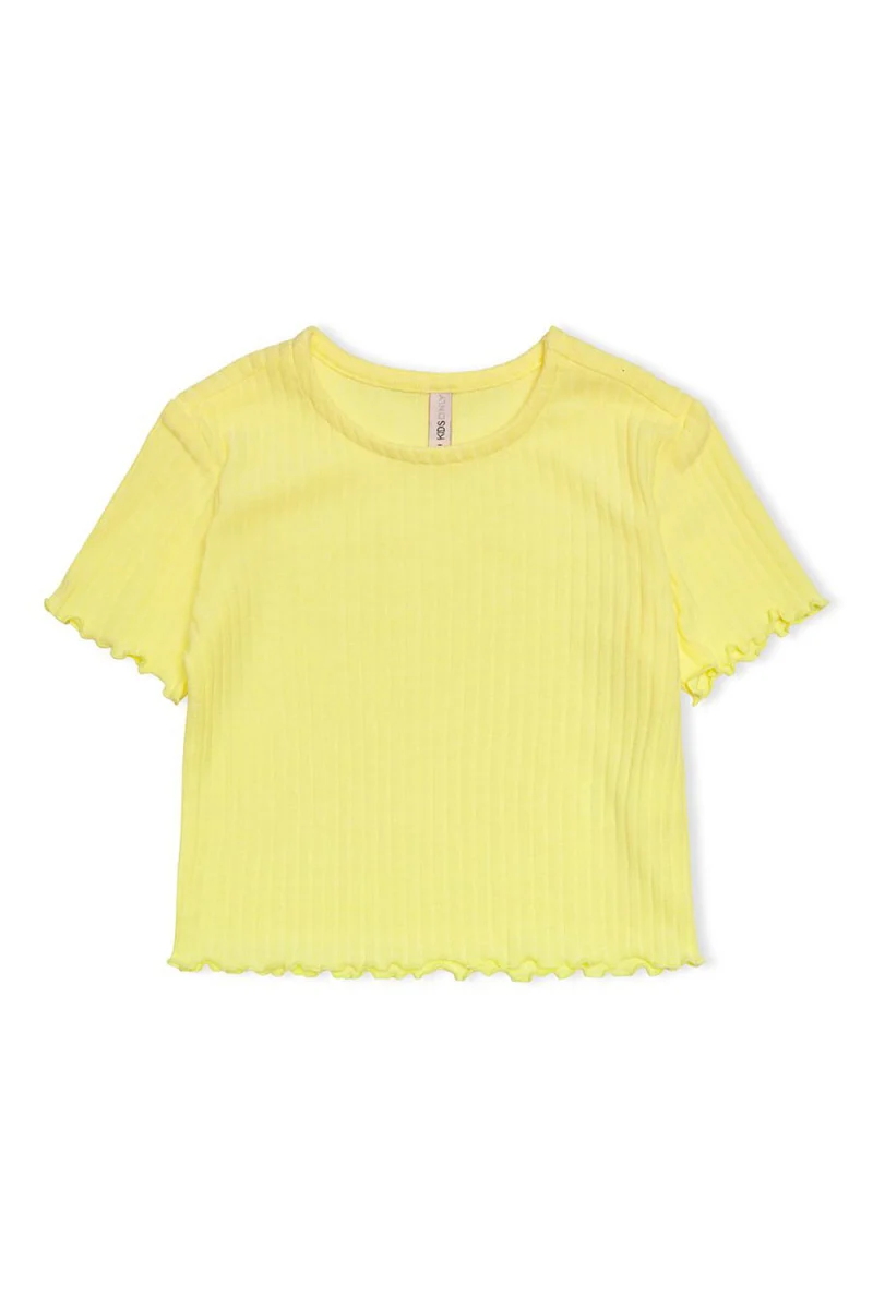 Детски Top Kmgnella S/S O-Neck Top Jrs 15258963 12-0711 tcx lemon meringue