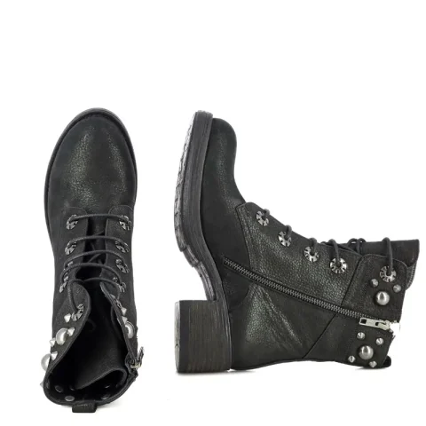 Дамски Кубинки CARLO FABIANI – 655916 – black eff — снимка 5