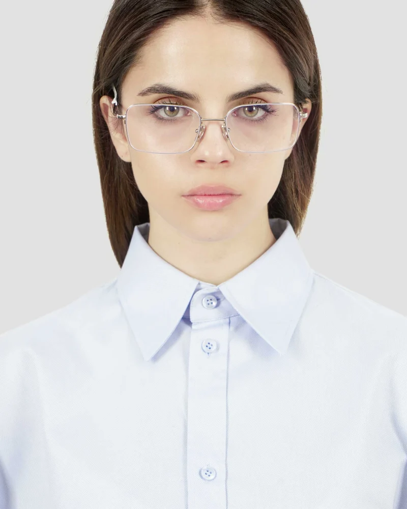 Invisible Rectangle Sunglasses in Silver — снимка 2