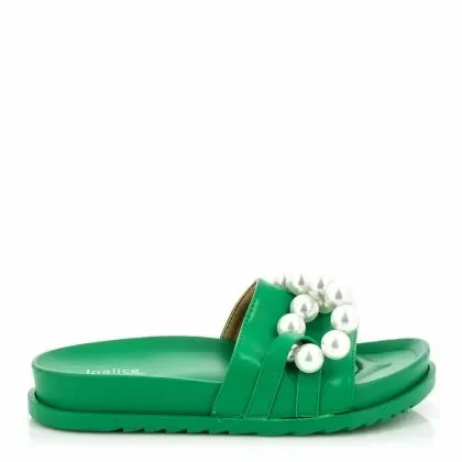 Дамски равни чехли JOALICE PARIS – THS-70 GREEN