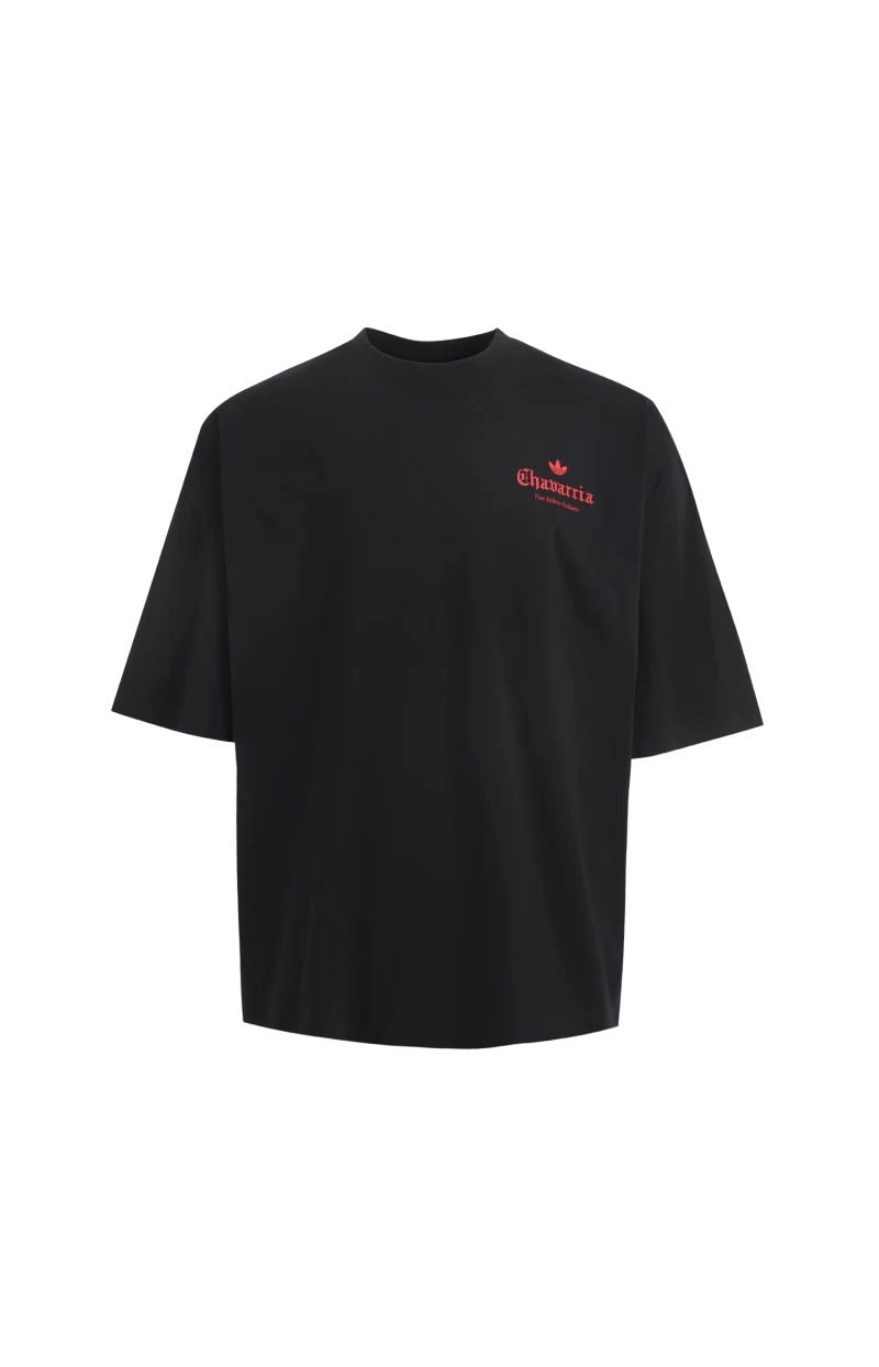 Chavarria Dark Rose Tee in Black