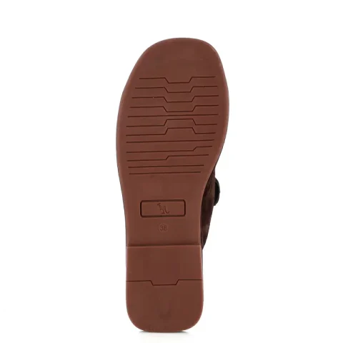 Дамски Равни Чехли CARLO FABIANI – 252-29647 DARK BROWN — снимка 4