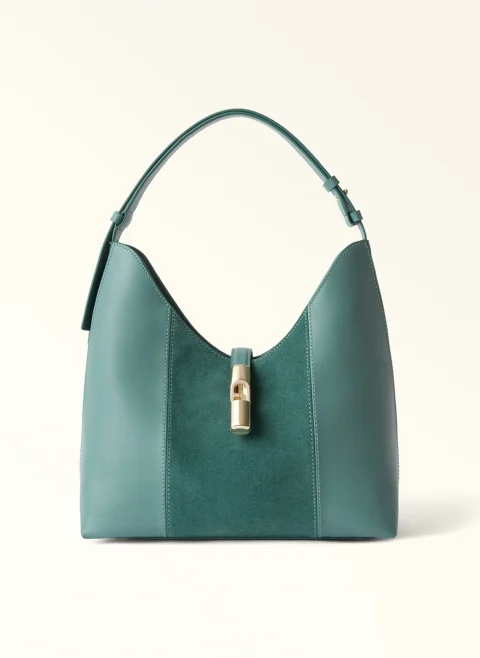 Чанта Furla Goccia Toni Edera Green