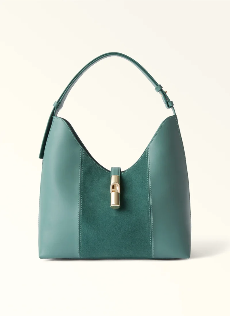 Чанта Furla Goccia Toni Edera Green