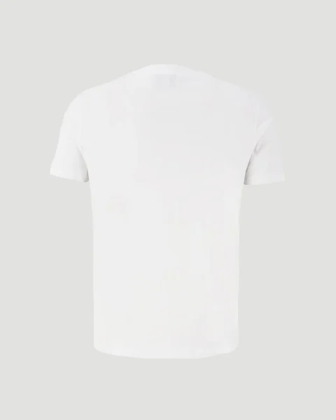 Cotton T-Shirt in White — снимка 2