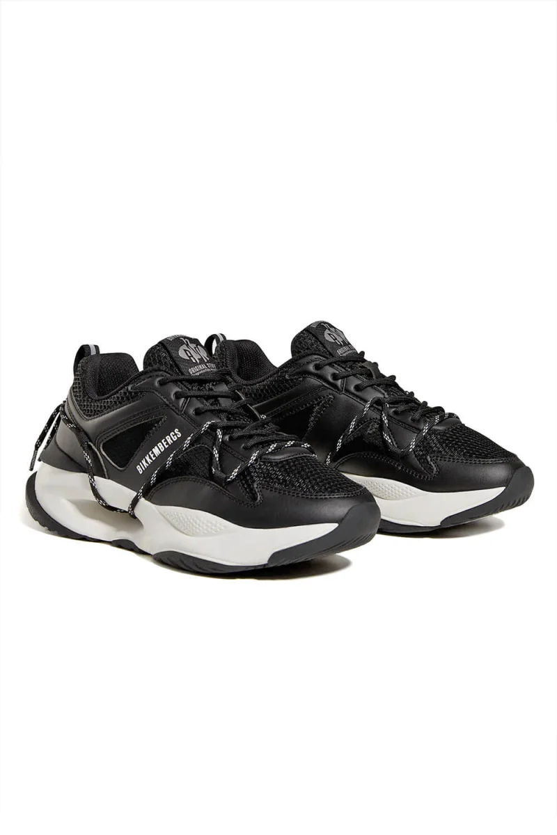 Sneakers Sneak Hole M 25116CP microfiber laether black — снимка 2