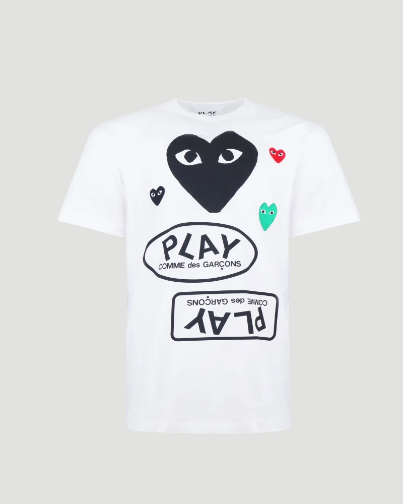 Men's Multi Logo T-Shirt in White