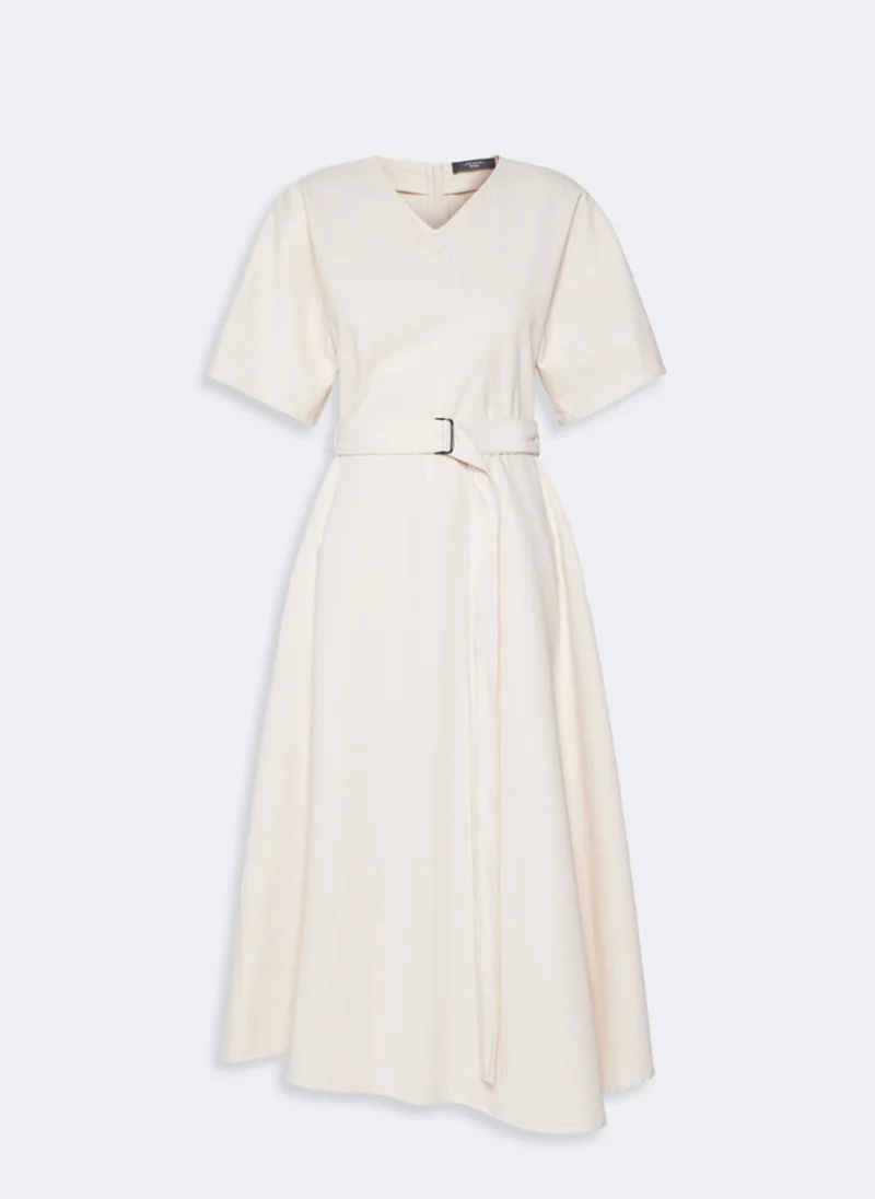 Дълга рокля с колан Weekend Max Mara Wkdcaladio