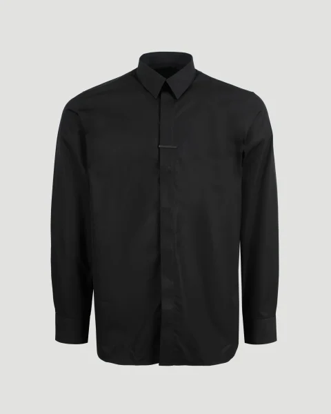 Poplin Shirt in Black