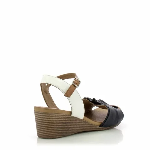 Дамски Сандали На Платформа VERONELLA – 030-88-1411 NAVY-WHITE-NEWTAN — снимка 2