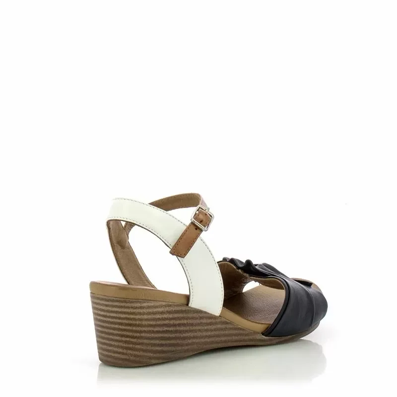 Дамски Сандали На Платформа VERONELLA – 030-88-1411 NAVY-WHITE-NEWTAN — снимка 2