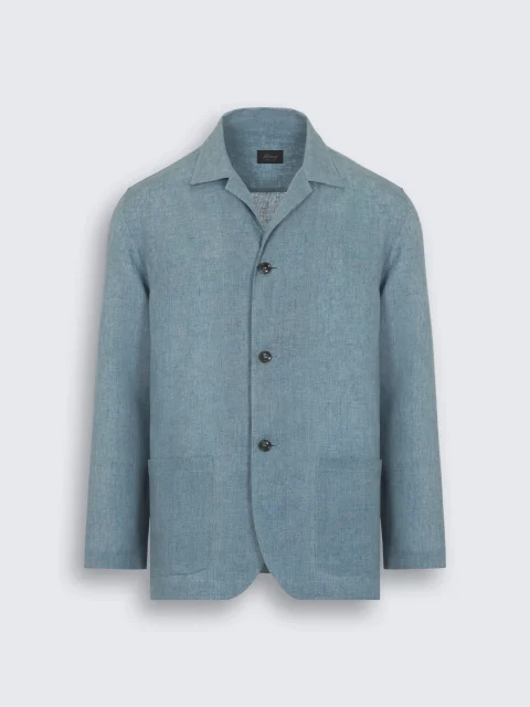 Риза от 100% лен 'Overshirt' Brioni — снимка 5