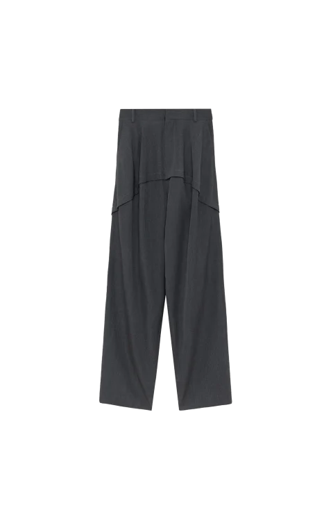 Wool Trousers in Charcoal