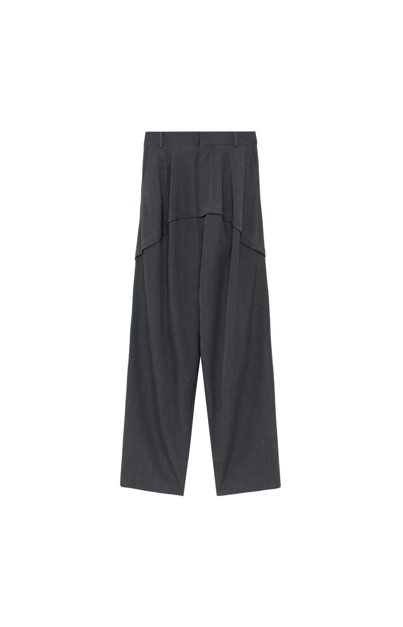 Wool Trousers in Charcoal