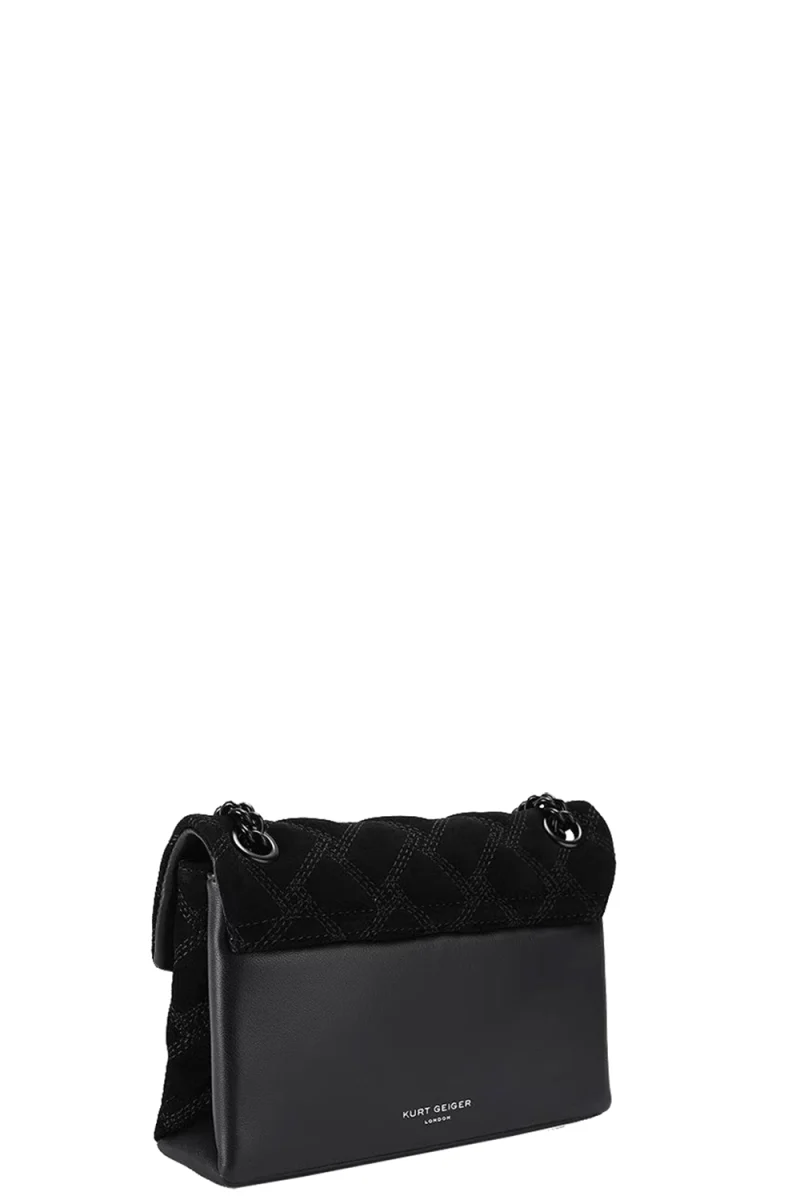 Чанта Mini Kensington Drench 6344300219 00-black suede — снимка 2