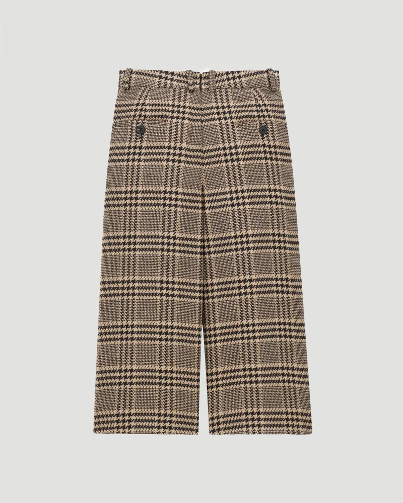 Culottes in Prince of Wale Silk and Cashmere