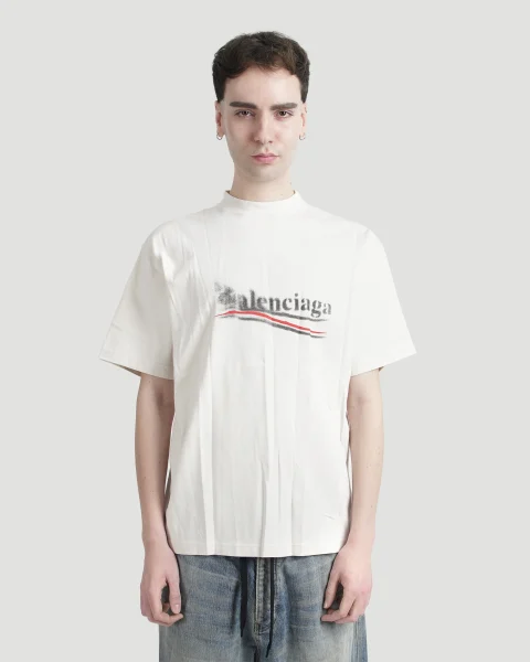 Logo T-Shirt in Cream — снимка 2