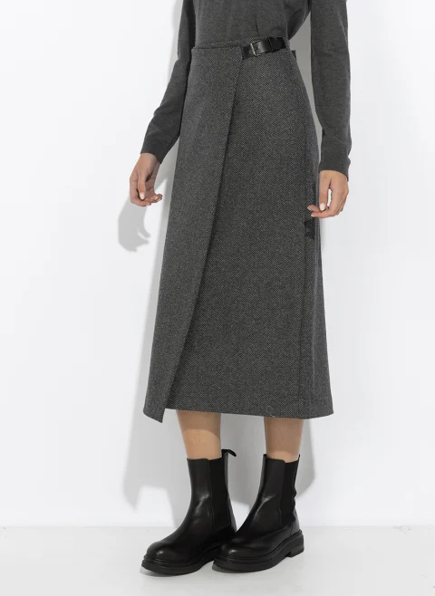 Миди пола от жакард Weekend Max Mara Wkdpetali — снимка 4