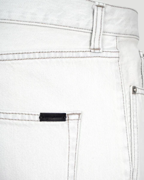 Relaxed-Fit Shorts in White — снимка 3