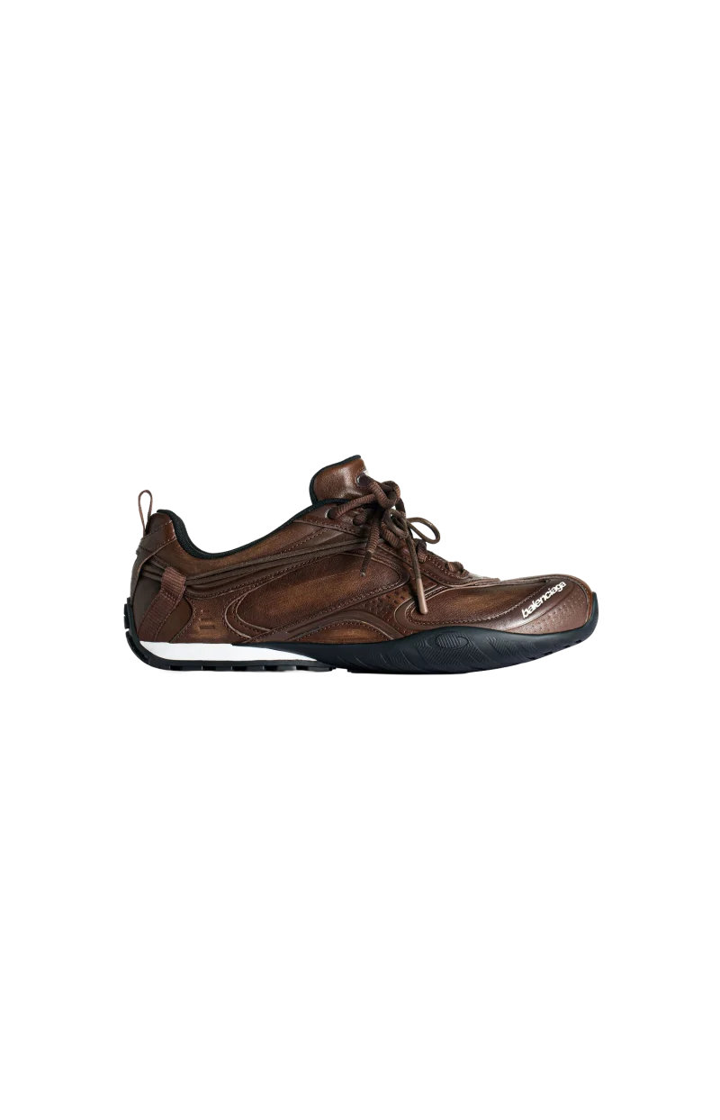Men's Radar Leather Sneaker in Brown/Black