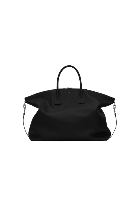 Giant Bowling Bag in Soft Grained Leather