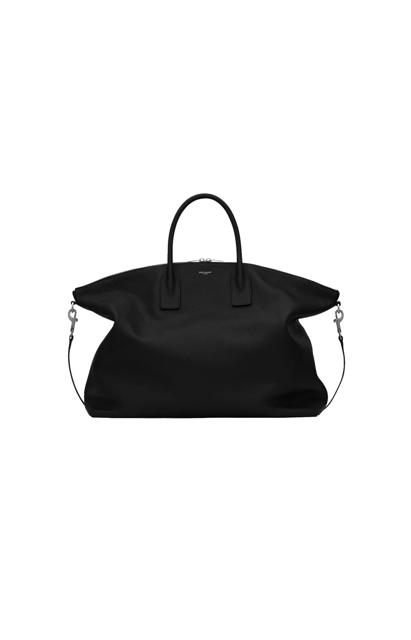 Giant Bowling Bag in Soft Grained Leather