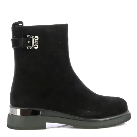 Дамски Равни Боти CARLO FABIANI – 75692 BLACK SUEDE