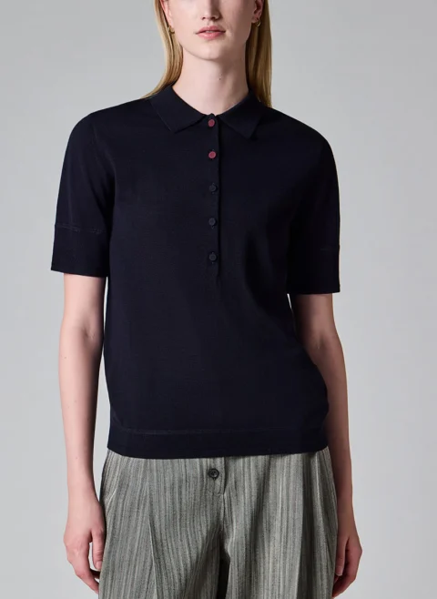 Полошърт от мерино Paul Smith — снимка 2