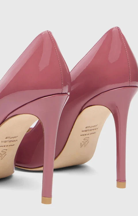 Обувки на ток STUART POWER 100 с лачен ефект — снимка 3
