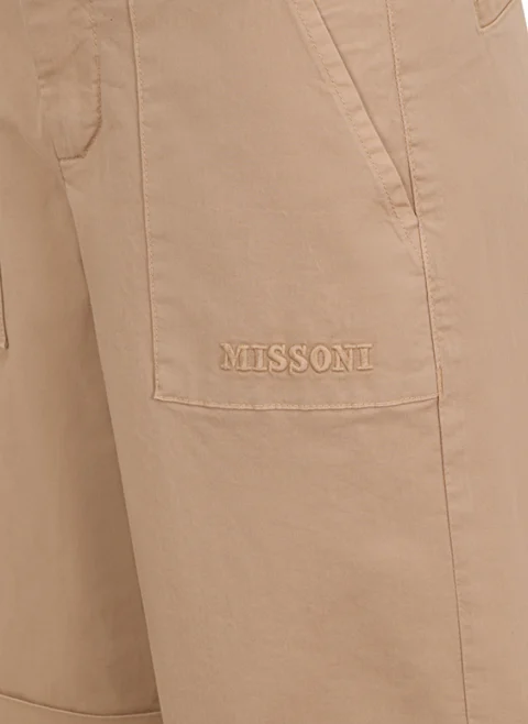 Къс панталон с лого Missoni Kids — снимка 2