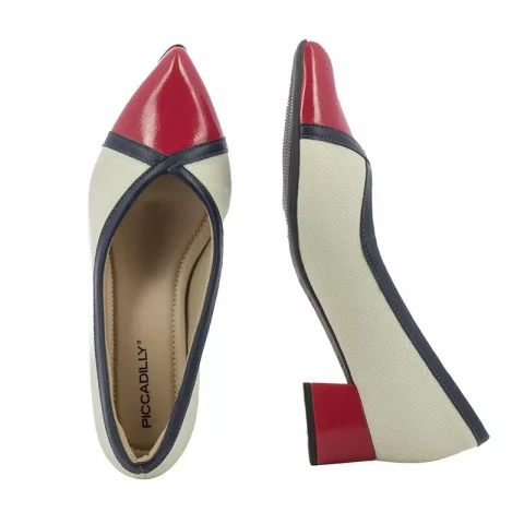 Токчета PICCADILLY – 739063 OFF WHITE/NAVY/HIBISCO — снимка 5