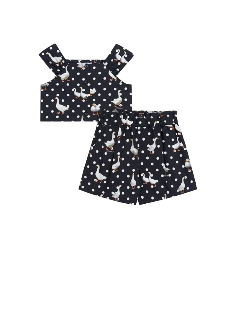 Сет от две части 'Polka dot' Moschino Kids — снимка 3