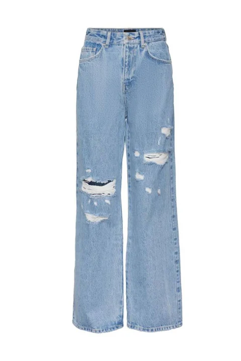 Jeans Vmrebecca Shr Reg Wide Jeans Do307 10271502 BS000053 Light Blue Denim
