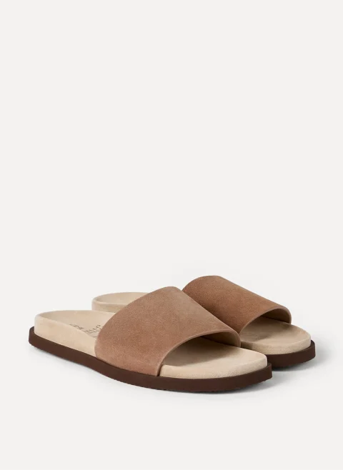 Велурени чехли Brunello Cucinelli — снимка 2
