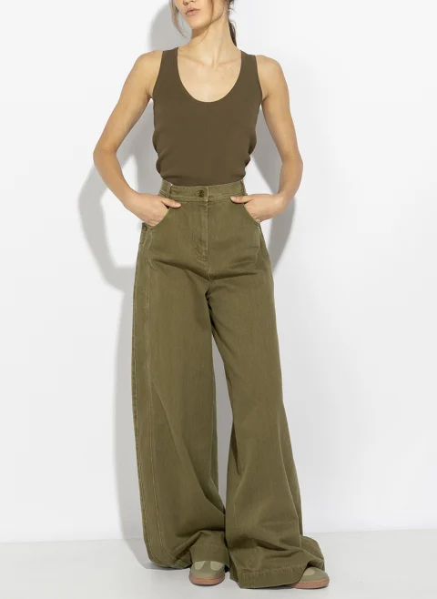 Деним 'Wide leg' Max Mara Mxmalamaro — снимка 4