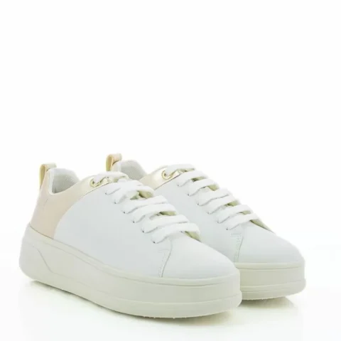 Дамски Сникърс GEOX – D46WVB D SPHERICA WHITE/LT GOLD — снимка 4