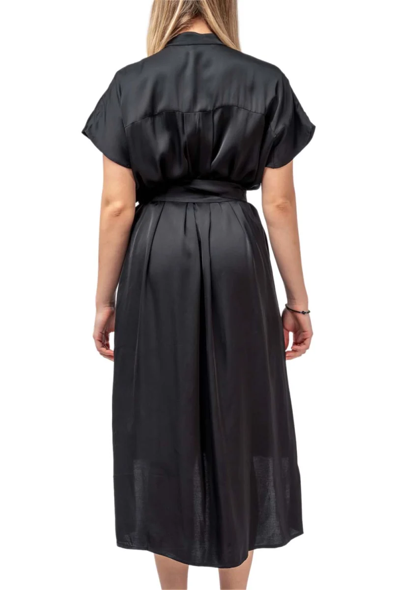 Рокля "Night Out" Midi Shirt Dress S24340 12052-black — снимка 2