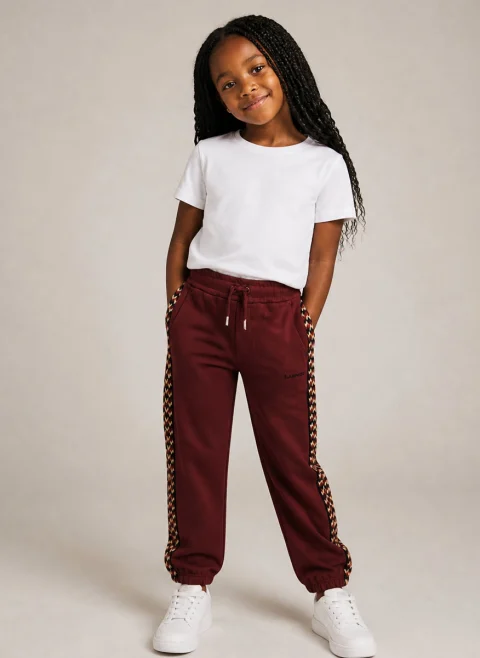 Спортен панталон с кантове Lanvin Kids — снимка 4