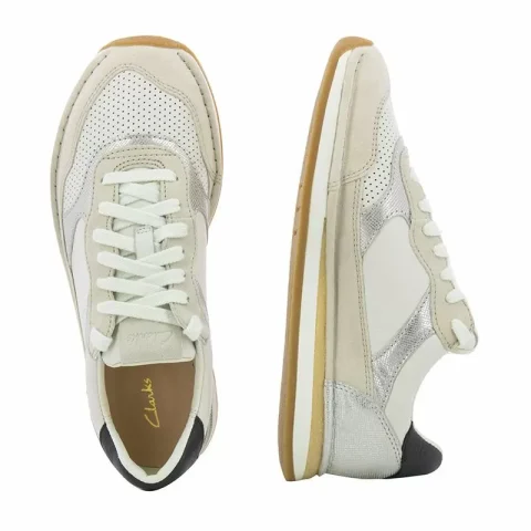 Дамски Сникърс CLARKS – 26170459 CRAFT RUN TOR. OFF WHITE — снимка 5